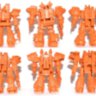 Astrodonts - 6 models (orange)